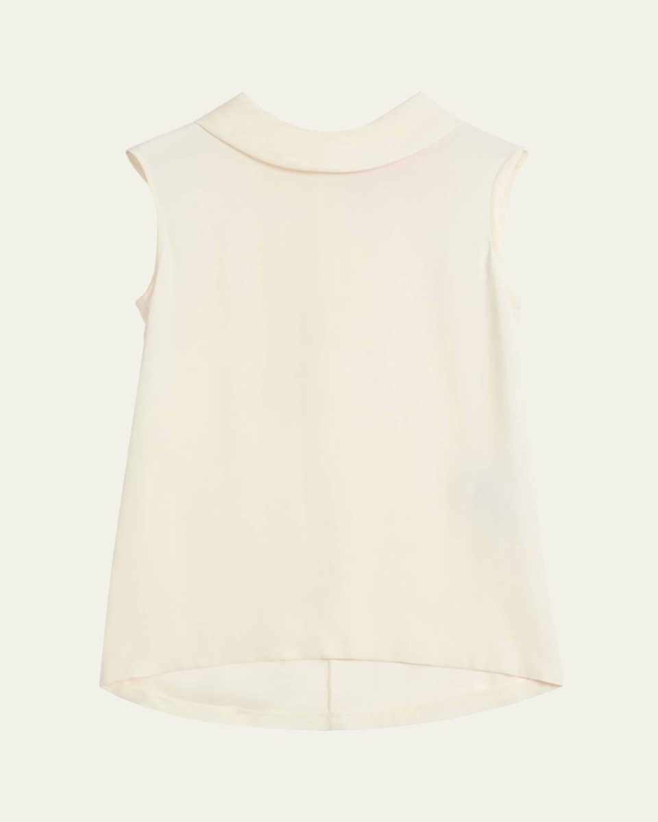 Rounded Funnel Neck Top